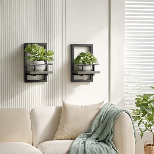 Sbosbo Floating Shelves for Wall Plant Shelf Indoor Wall Mounted Shelves
