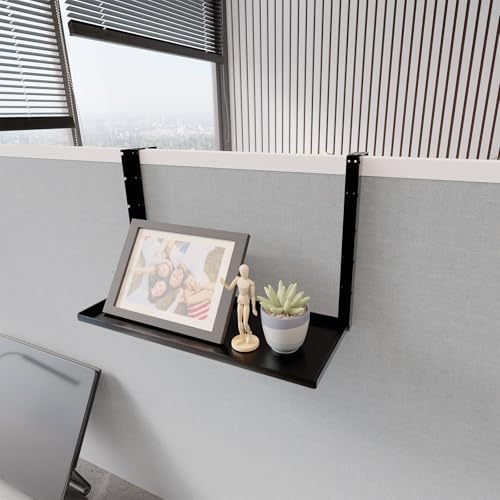 Office Cubicle Shelf - 14.2'' x 5.9'' Storage Organizer Floating Corner Rack Hanging Shelf Height Adjustable Home Office