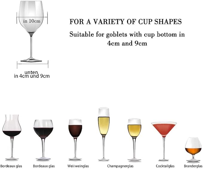 FOMANSH Wine Glass Rack - Under Cabinet Stemware Wine Glass Holder Glasses Storage Hanger 2 Pack Metal Organizer for Bar Kitchen 4 Rows Black