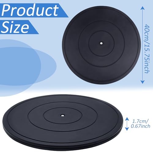 16 inch Turntable Rotating Caster Spinner Non Skid Lazy Susan Heavy Duty 360˚ Rotating Swivel Stand for Model Base/Potte