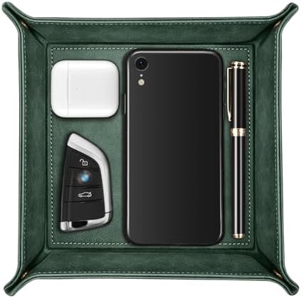 SITHON Valet Tray Desktop Storage Organizer Nightstand Caddy Holder