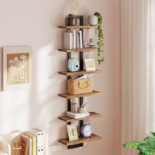 HOOBRO Floating Shelves, Set of 2 Wall Shelf, Wall Mounted Storage Shelves