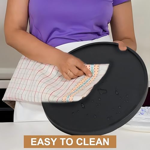 [ 2 Pack ] 12-inch Lazy Susan Organizers, ACIAZAAZ Lazy Susan Turntable for Cabinet, Kitchen Turntable Storage for Table