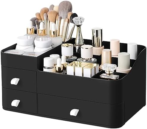 Cologne Perfume Organizer With Drawers,Large Perfumes Vanity Countertop Storage,Perfume Stand for Cologne, Deodorant, Be