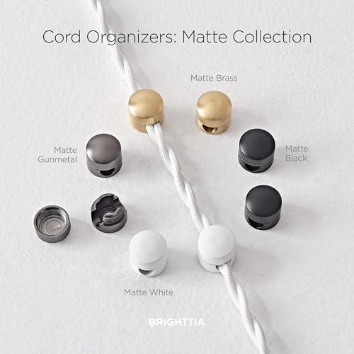 Cable Clips - Premium Brass Cord Management for Home, Office & Car - Multipurpose Wire Holder Organizer - Sleek & Durabl