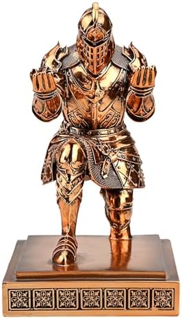 King's Guard Knight Pen Holder with a Letter Opener Desk Organizers Copper