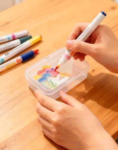 LJY 24 Clear Plastic Boxes, 4.9 x 3.3 x 1.4 in for Diamond Painting