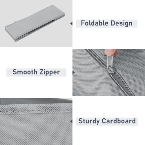 DIMJ Drawer Organizer Clothes Storage - 20 Pack Baby Dresser Organizer for Nursery, Foldable Closet Drawer Organizer Bins for Bedroom Organization, Fabric Storage Dividers for Socks, Underwears, Bras