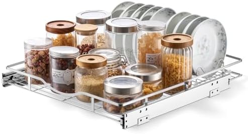 VEVOR Pull Out Cabinet Organizer 19.69"W x 21.06"D Steel Slide Out Drawers