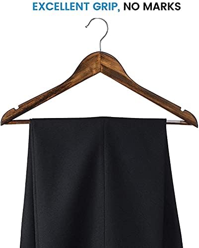 Lotus Wooden Hangers, Solid Wood Shirt Hangers,Dress Coat Jacket Clothes Hangers,with Extra Smooth Finish, 360 Degree Sw