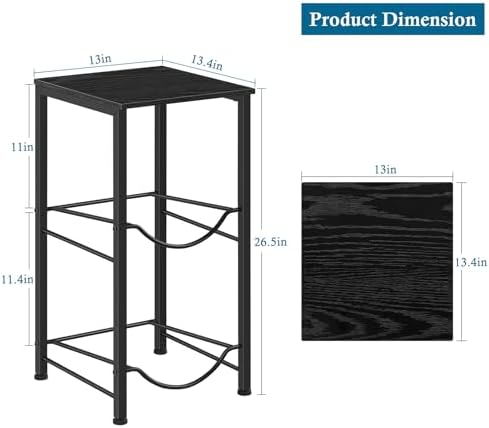 Water Jug Holder 5 Gallon Water Bottle Holder Stand With Storage Shelf, 2 Tier 5 Gal Water Jug Storage Rack with 2 Slots