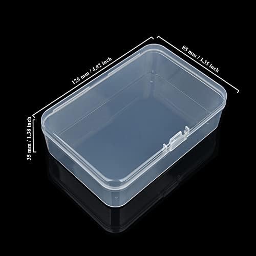 8 Pack Rectangular Clear Plastic Storage Containers