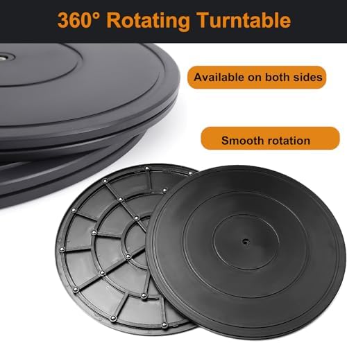 16 Inch Lazy Susan Turntable Heavy Duty Rotating Swivel Stand Lazy Susan with Steel Ball Bearings Flat Base Stand for TV