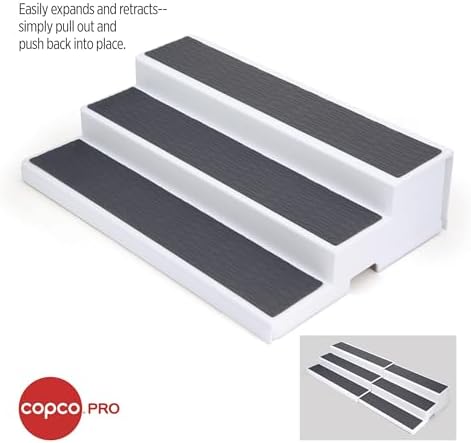 Copco – Pro Expandable 3 Tier Cabinet Organizer – Gray, Set of 2