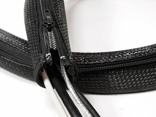 LogiLink KAB0048 1 m Flexible Cable Protection with Zipper (1m Long - 50 mm Wide)
