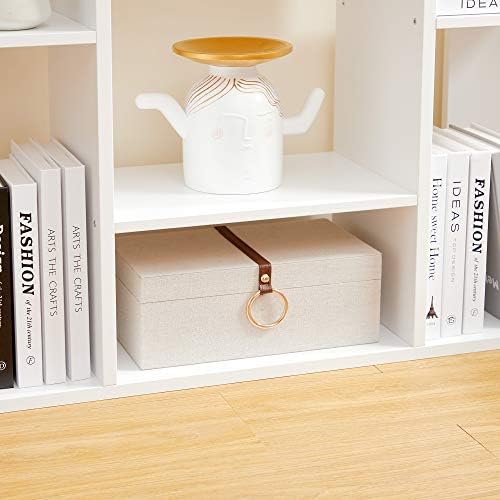 VASAGLE Bookshelf with 13 Storage Shelves, 9.8 x 33.9 x 55.1 Inches