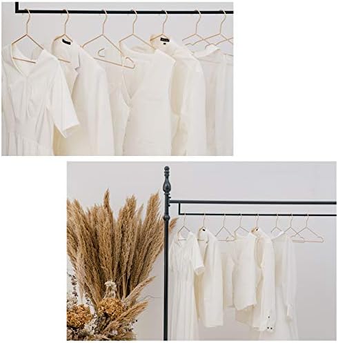 17" 4.0mm Metal Clothes Hangers,20pcs Matte Rose Gold Hanger