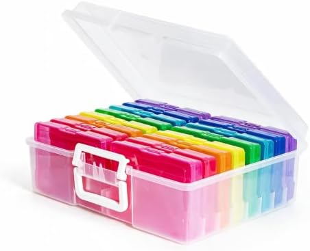 novelinks Photo Storage Boxes with Handle, Photo Organizers and Storage