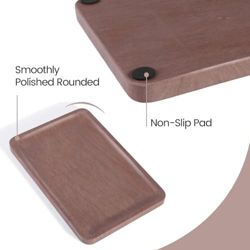 Karibiber Marble Vanity Tray, 11.8in Sandstone Bathroom Kitchen Tray for Countertop, Decorative Dresser Organizer, Perfu