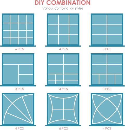 85Pcs Drawer Dividers, Adjustable Drawer Organiser, Cut at Will for Tidying Clutter Clothes, Socks, Makeup, Dresser, Kit