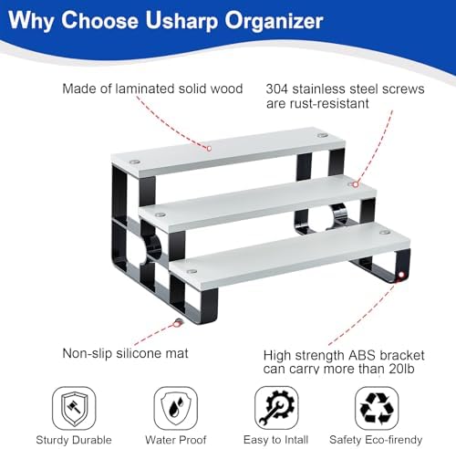 3 Tier Perfume Organizer for Women, Makeup Stand for Bathroom Countertop