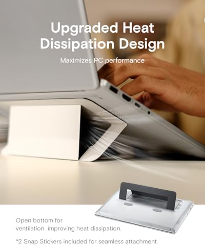 MOFT Airflow Adhesive Laptop Stand, Slim & Portable Laptop Riser for Work