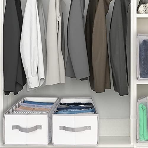 Univivi Extra Large Jeans Drawer Organizers for Clothing, 7 Grids, 2 Pack