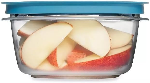 Storage Containers, Easy Find Lids, Teal, 5 cup, Flex & Seal, Leak Proof Lids, Food Storage Set, Clear Meal Prep Flex Co