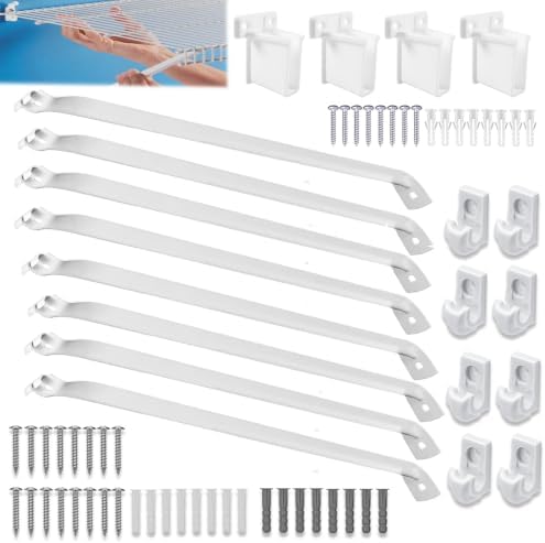 8PCS 12 Inch Wire Shelf Brackets, Wire Shelving Support Brackets