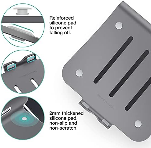 Laptop Stand Aluminum Cooling Computer Stand Holder for Apple MacBook Air Pro 11-16" Laptops (Gray)
