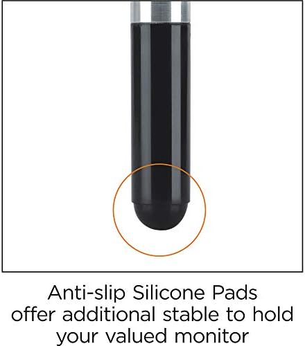 Lorell 4-Leg Single Shelf Glass Monitor Stand