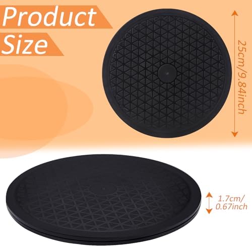 10 inch Turntable Rotating Caster Spinner Non Skid Lazy Susan Heavy Duty 360˚ Rotating Swivel Stand for Model Base/Potte