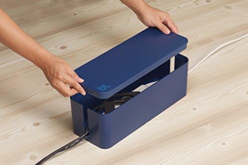 Bluelounge CableBox, Cable Management System, Moonlight Blue