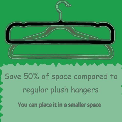 Velvet Hangers Non Slip - Thin Space Saving Clothes Hanger - 20 Pack Pants Hangers for Closet - Strong Durable Jean Perchas with 360 Degree Rotatable Silver Hook for Tank Top (Grey)