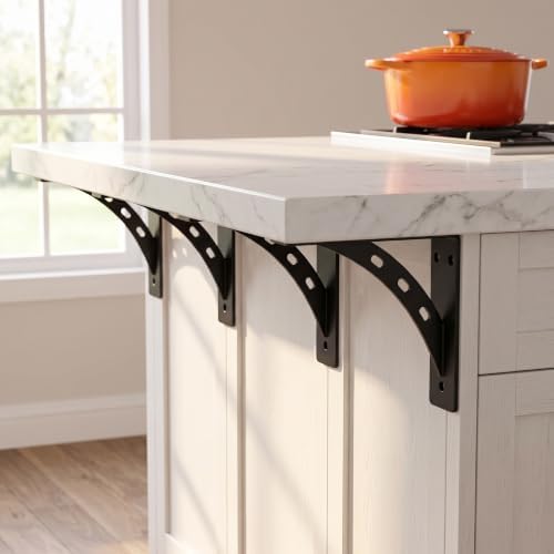 4-Pack Countertop Support Brackets 6"x5"x2",