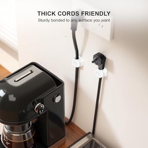 24 Pack Magnetic Cable Clip Organizer Cord Holder, Picozon Adhesive Cable Management, Wire Phone USB Charger Cable Holde