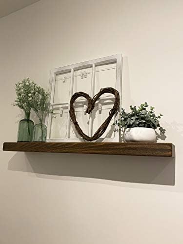 joelsantiques 54 Inch Wooden Floating Shelves for Wall -54x6x2 in -Made of Natural Wood - Long Heavy Duty Rustic Wall Sh