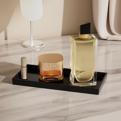 Vanity and Bathroom Tray, 9.8" ABS Countertop Organizer,Waterproof Vanity Tray for Toilet Tank,Perfume,Soap,Keys,Bathroo