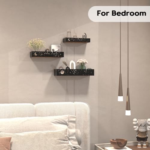 Moon and Stars Wall Shelf, 3 Different Sizes Floating Shelves