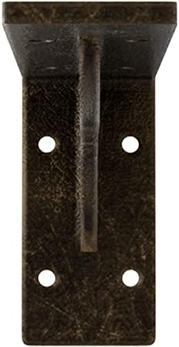 2" W x 8" D x 4 1/4" H Embrey Steel Bracket, Antiqued Pale Gold