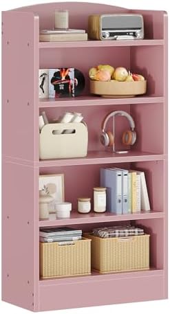 ALISENED 5-Tier Bookcase, Open Bookshelves and Bookcases with Storage Shelves, Floor Standing Unit, Display Storage Shel