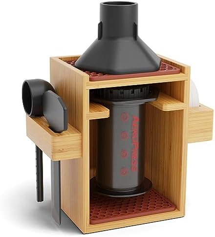 Organizer for AeroPress, Coffee Caddy Stand & Paper Filter Holder - Compact