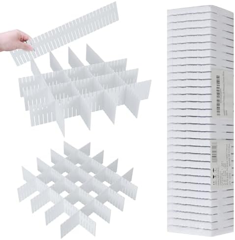 ALBAD Plastic Drawer Dividers Adjustable Drawer Organizer Dividers Separator for Tidying Clutter/Cutlery/Underwear/Socks