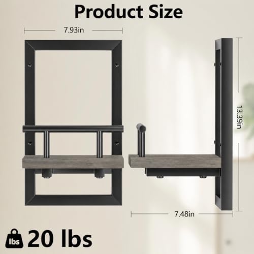 Sbosbo Floating Shelves for Wall Plant Shelf Indoor Wall Mounted Shelves