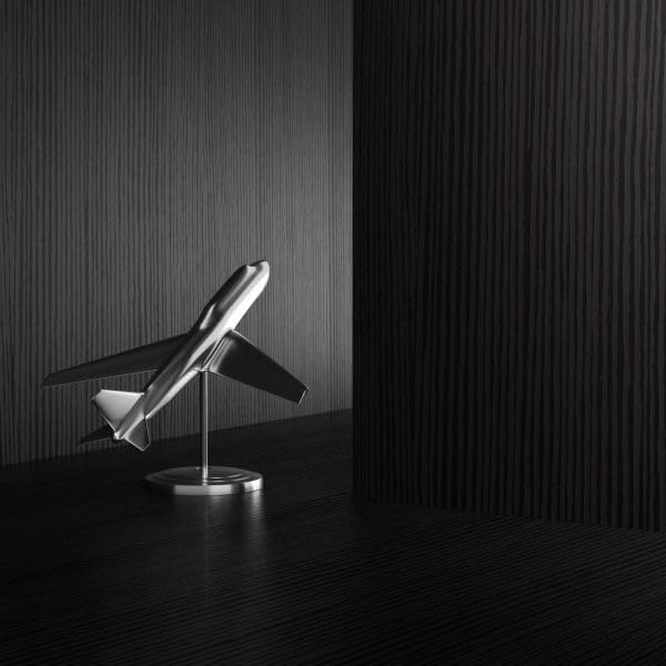 Mobili Fiver, Set of 2 Rachele Shelves, 31.49 in, Ashwood Black, Made in Italy