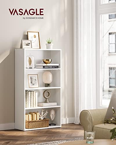 VASAGLE Set of 2 Bookshelves, 23.6 Inches Wide, 4-Tier Open Bookcases
