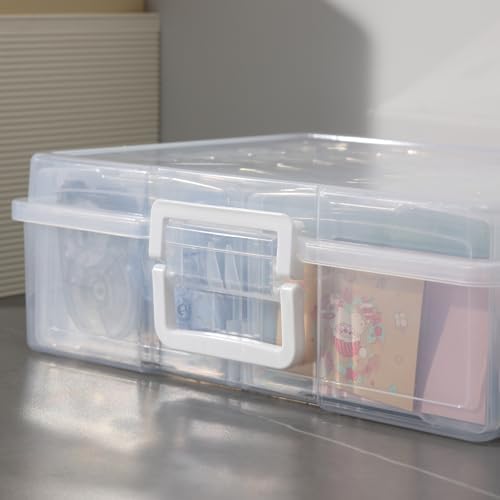 novelinks Photo Storage Boxes with Handle, Photo Organizers and Storage