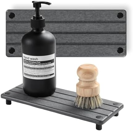 Razborci 2 Pack Fast Drying Water Absorbing Diatomite Stone Mat Tray for Kitchen & Bathroom Counter - Instant Dry Sink C
