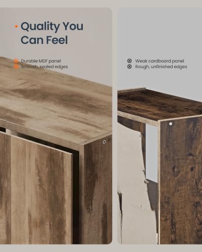 SONGMICS HOME 4-Tier Bookshelf, Narrow Shelving Unit