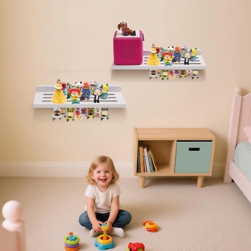 Gieanoo for Tonie Shelf with Wall Mount Storage 30-36 Characters,White